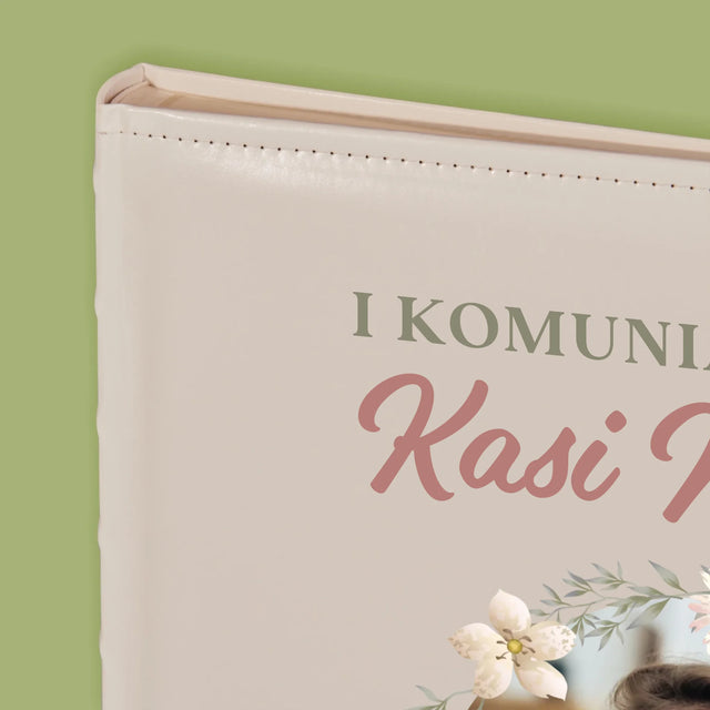Zdjęcie i Podpis: Pierwsza Komunia Kwiaty - Album Na Zdjęcia