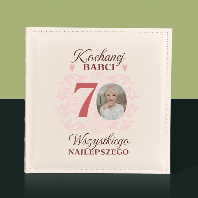 Zdjęcie I Podpis: Kochanej Babci Wszystkiego Najlepszego - Album Na Zdjęcia