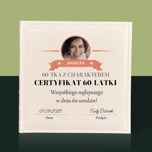 Certyfkat: Certyfikat 60-Latki - Album Na Zdjęcia
