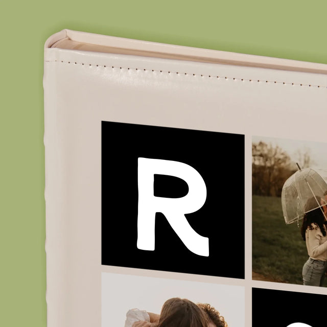 Fotokolaż: Miłosne Monogramy Ze Zdjęciami - Album Na Zdjęcia