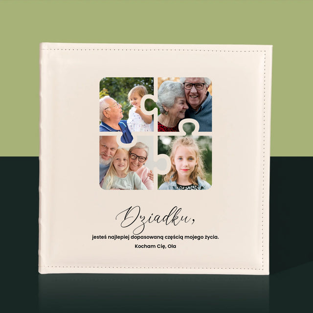 Fotokolaż: Puzzle Zdjęcia Dla Dziadka - Album Na Zdjęcia