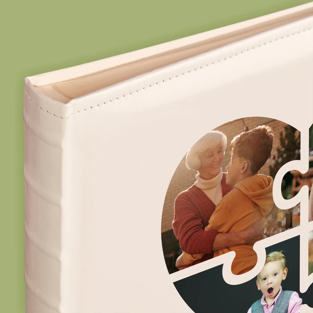 Fotokolaż: Puzzle Serce Dla Babci - Album Na Zdjęcia