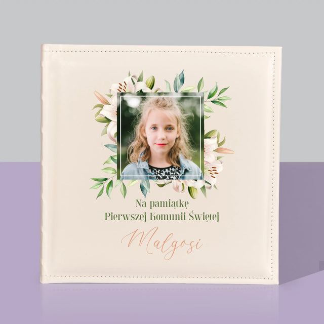 Zdjęcie i Podpis: Na Pamiątkę Pierwszej Komunii - Album Na Zdjęcia