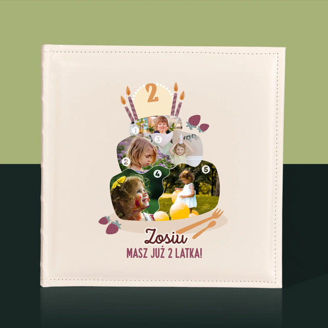 Kształt Ze Zdjęć: Urodzinowy Tort - Album Na Zdjęcia
