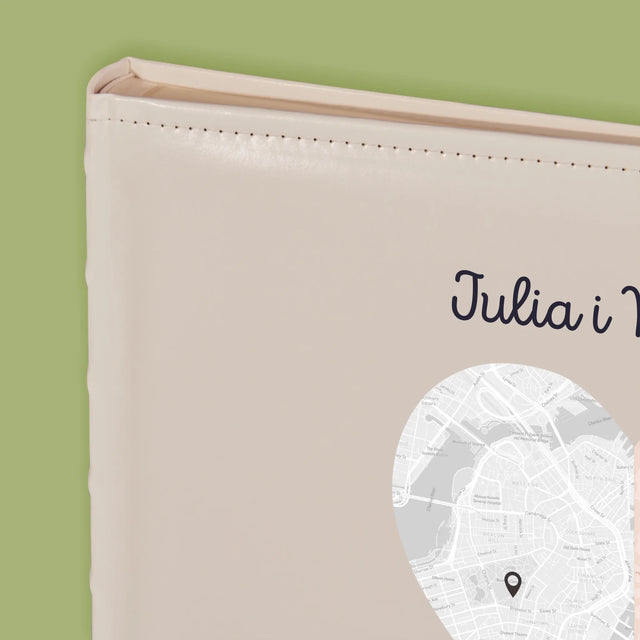 Mapa Miasta: Dwie Połówki Serca - Album Na Zdjęcia