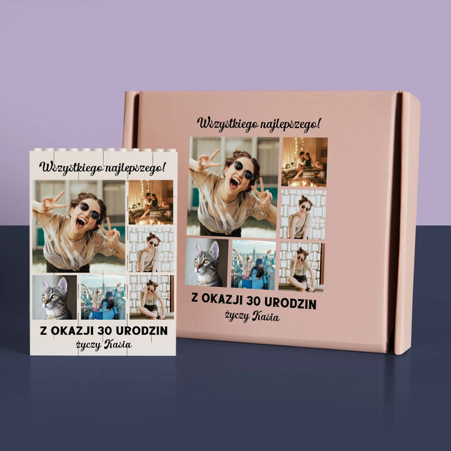 Fotokolaż: Urodzinowy - Klocki LEGO z Nadrukiem