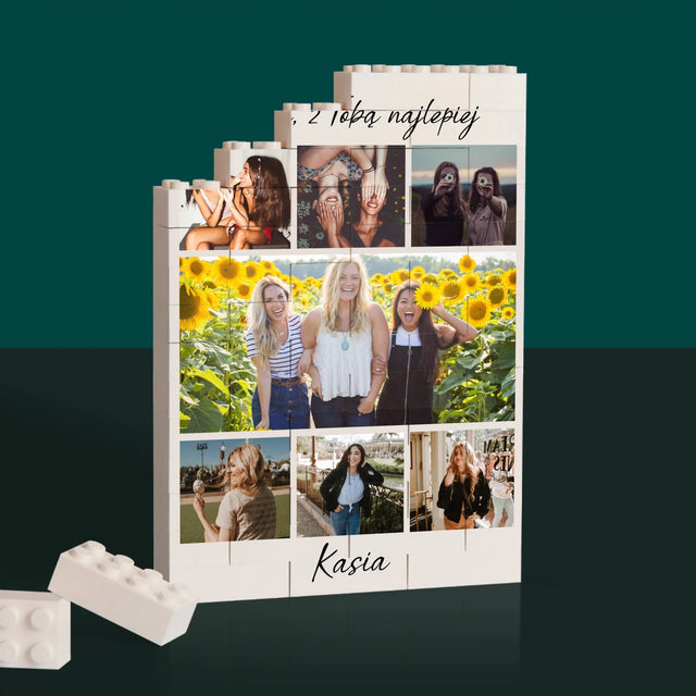 Fotokolaż: Najlepsza Przyjaciółka - Klocki LEGO z Nadrukiem