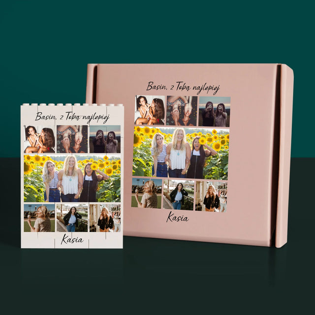 Fotokolaż: Najlepsza Przyjaciółka - Klocki LEGO z Nadrukiem