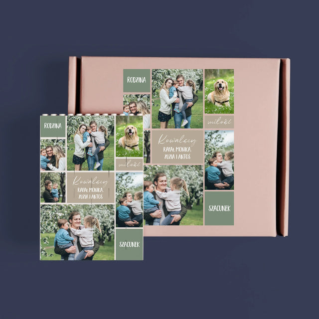 Fotokolaż: Rodzina - Klocki LEGO z Nadrukiem