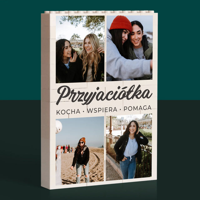 Fotokolaż: Ukochana Przyjaciółka - Klocki LEGO z Nadrukiem