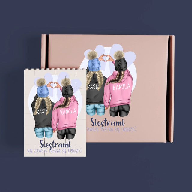 Kreator Postaci: Zimowe Przyjaciółki - Klocki LEGO z Nadrukiem