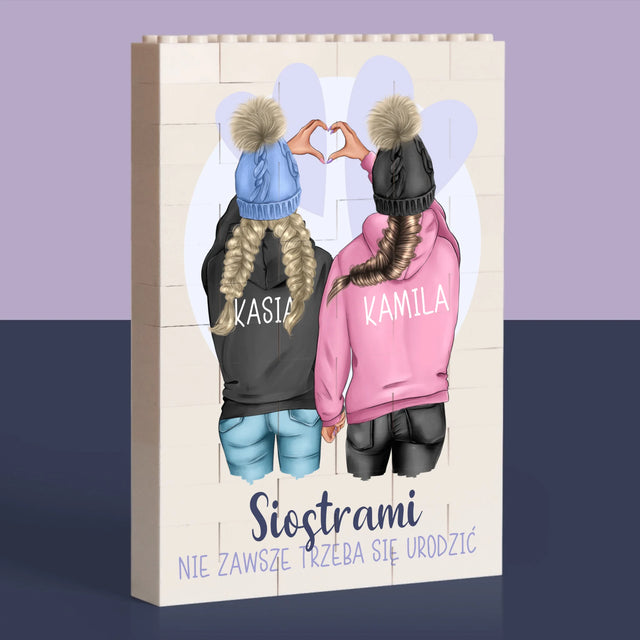 Kreator Postaci: Zimowe Przyjaciółki - Klocki LEGO z Nadrukiem