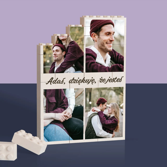 Fotokolaż: Zdjęcia Dla Chłopaka - Klocki LEGO z Nadrukiem