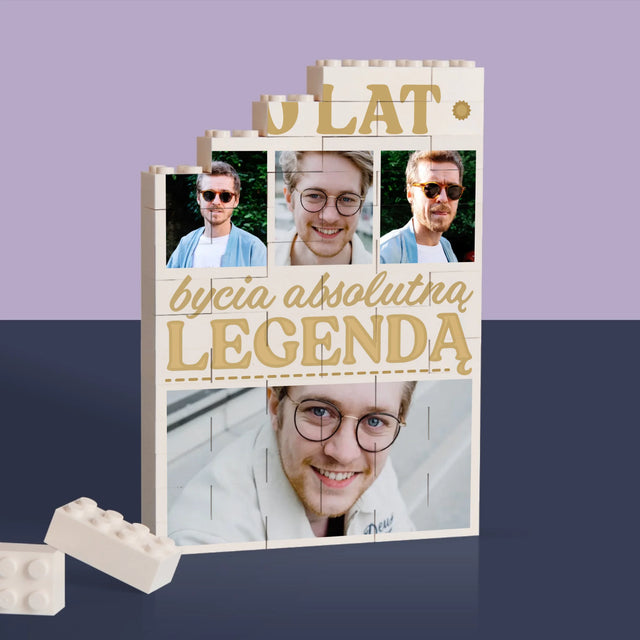 Fotokolaż: 30 Lat Bycia Legendą - Klocki LEGO z Nadrukiem