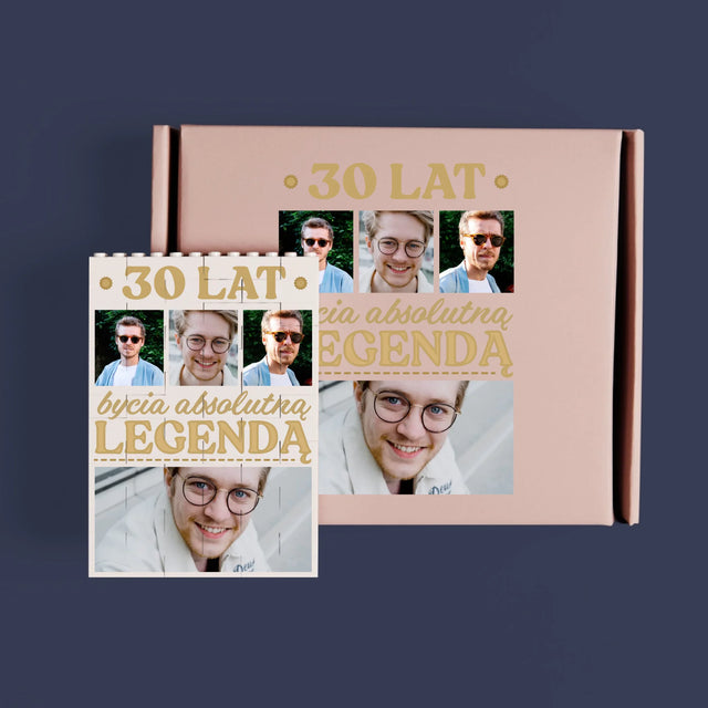 Fotokolaż: 30 Lat Bycia Legendą - Klocki LEGO z Nadrukiem