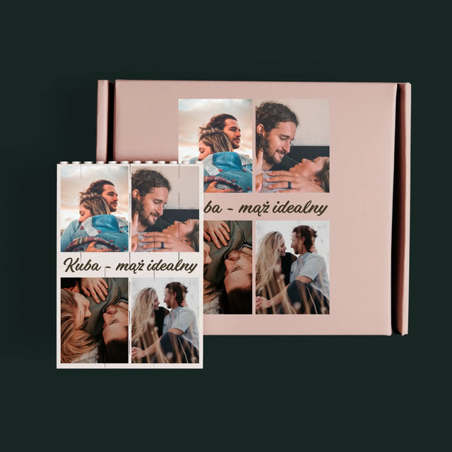 Fotokolaż: Zdjęcia Dla Męża - Klocki LEGO z Nadrukiem