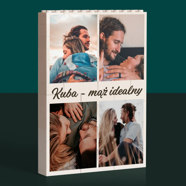 Fotokolaż: Zdjęcia Dla Męża - Klocki LEGO z Nadrukiem