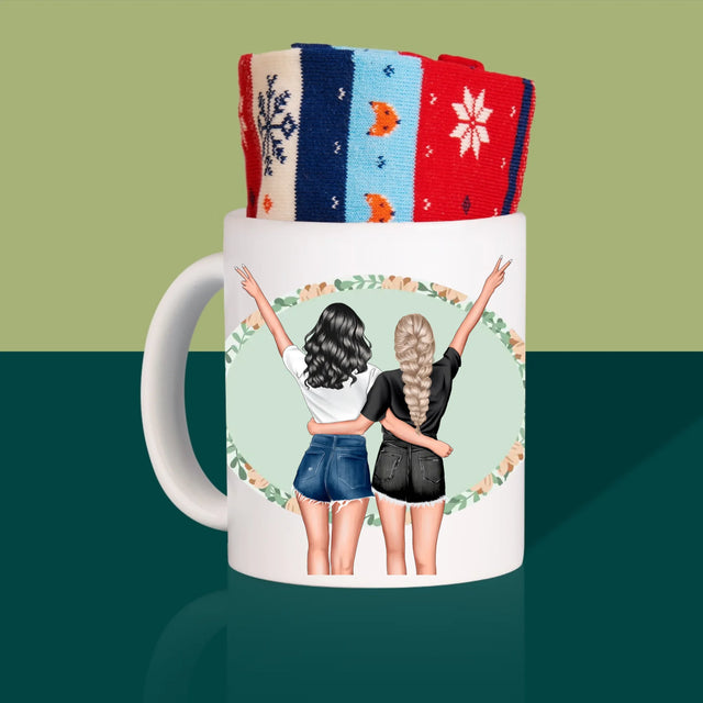 Kreator Postaci: Best Friends - Zimowe Skarpetki w Kubku