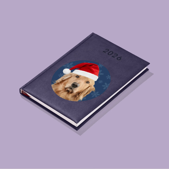 Zdjęcie I Podpis: Twój Pies Świąteczny - Kalendarz Książkowy z Nadrukiem