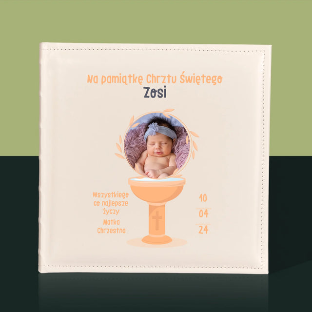 Zdjęcie i Podpis: Na Pamiątkę Chrztu Świętego - Album Na Zdjęcia