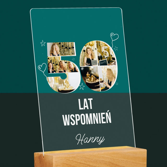 Kształt Ze Zdjęć: 50 Lat Wspomnień - Wydruk Na Szkle Akrylowym