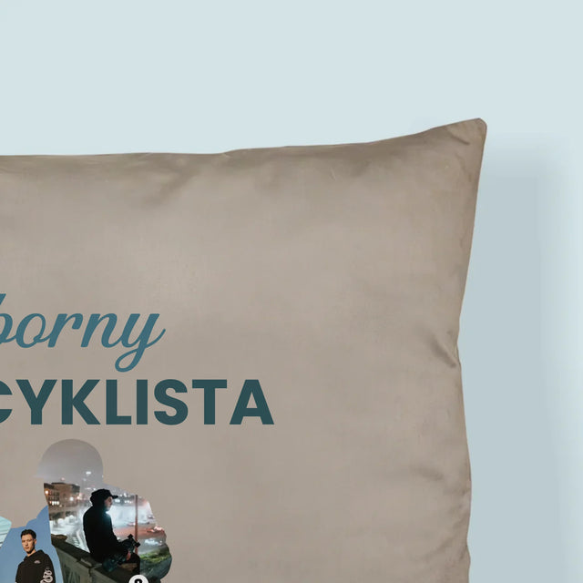 Kształt Ze Zdjęć: Wyborny Motocyklista - Poduszka z Nadrukiem
