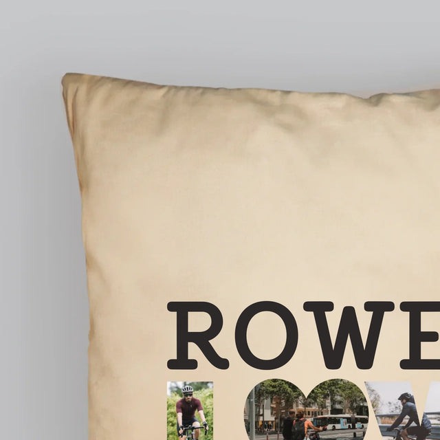 Słowo Ze Zdjęć: Rower Lover - Poduszka z Nadrukiem