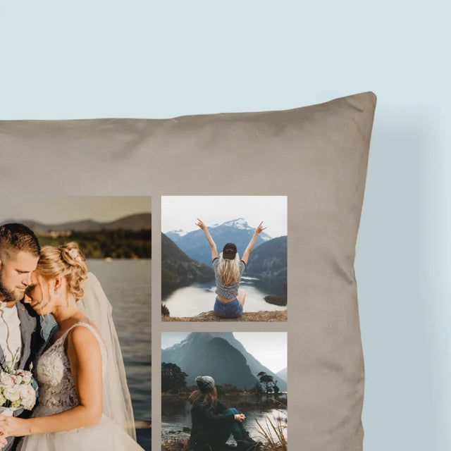 Fotokolaż: Miłość Imiona - Poduszka z Nadrukiem