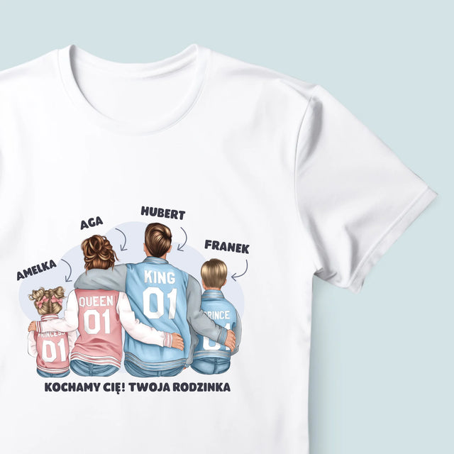 Kreator Postaci: Rodzina W Bluzach - Koszulka Męska