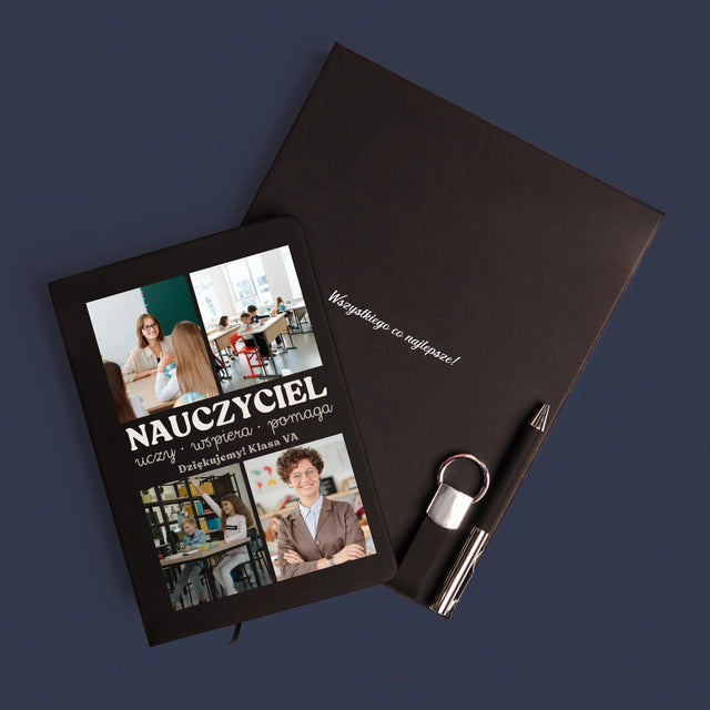 Fotokolaż: Wspaniały Nauczyciel - Zestaw z Notatnikiem