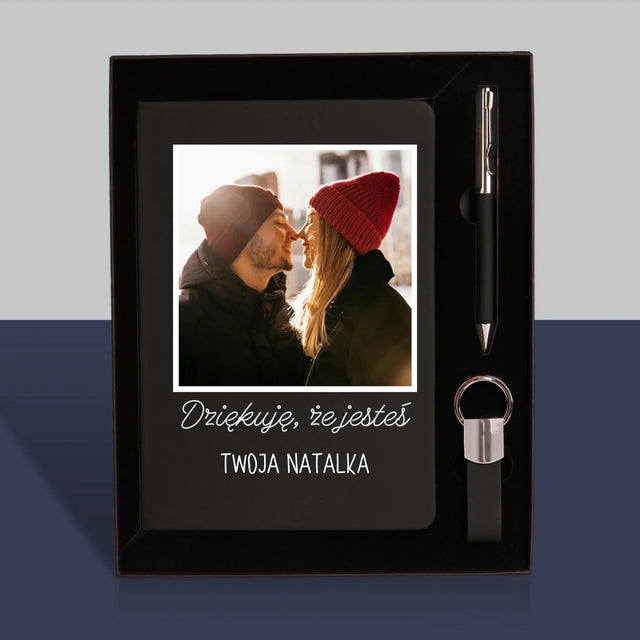 Zdjęcie i Podpis: Zdjęcie i Podpis Dla Chłopaka - Zestaw z Notatnikiem