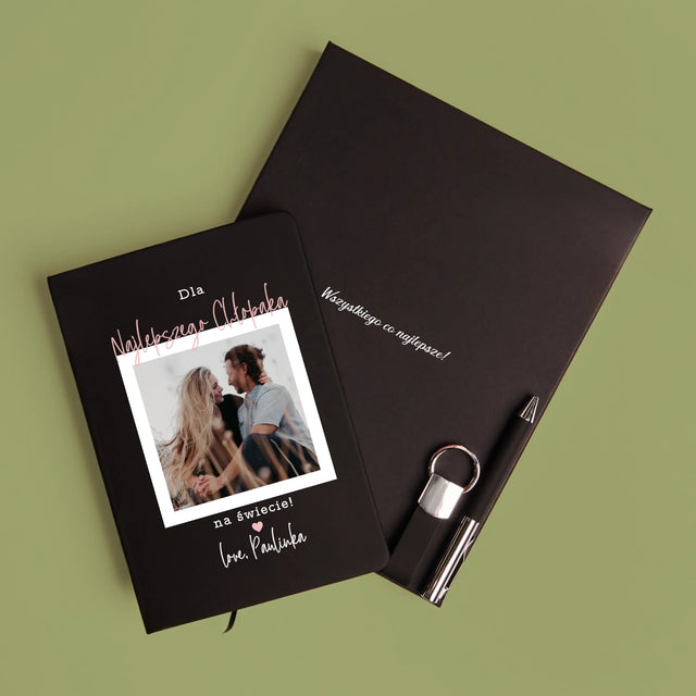 Zdjęcie i Podpis: Dla Najlepszego Chłopaka - Zestaw z Notatnikiem