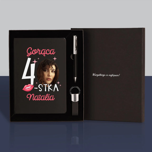 Zdjęcie i Podpis: Gorąca 40-Stka - Zestaw z Notatnikiem