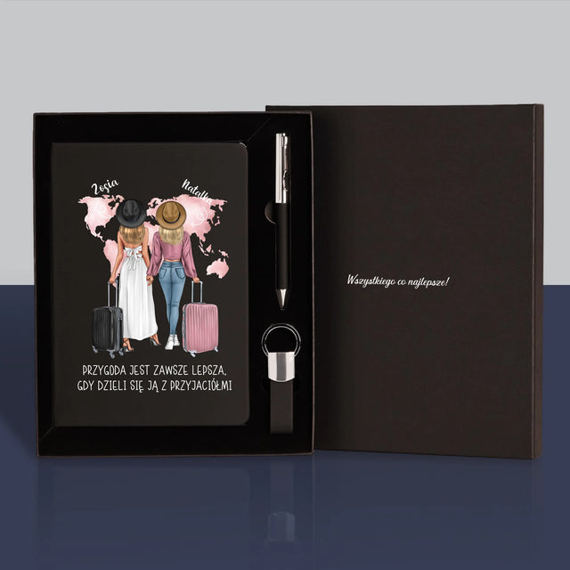 Kreator Postaci: Przyjaciółki Podróżniczki - Zestaw z Notatnikiem