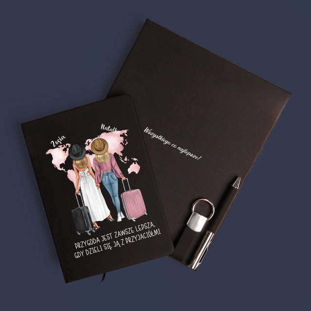 Kreator Postaci: Przyjaciółki Podróżniczki - Zestaw z Notatnikiem