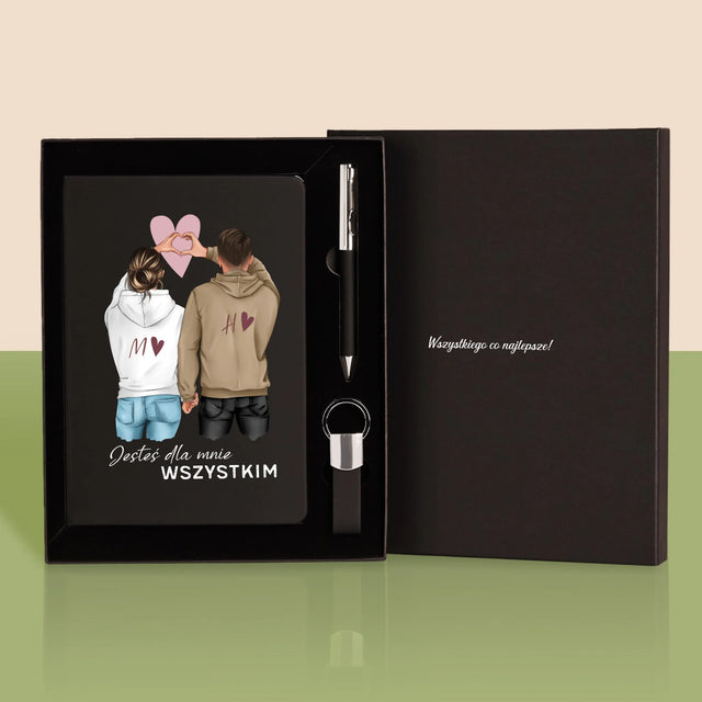 Kreator Postaci: Para Serce - Zestaw z Notatnikiem