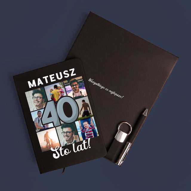 Fotokolaż: 40 Lat - Zestaw z Notatnikiem