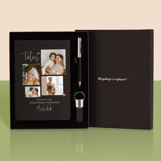 Fotokolaż: Tatusiu Kocham Cię - Zestaw z Notatnikiem
