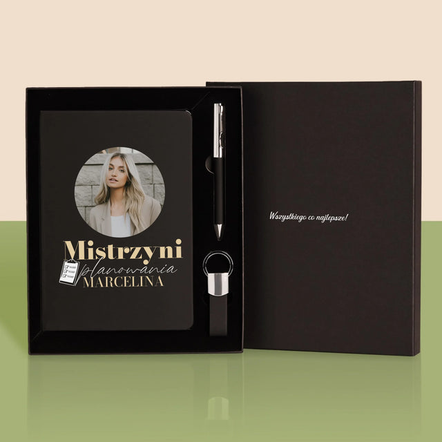 Zdjęcie i Podpis: Mistrzyni Planowania - Zestaw z Notatnikiem