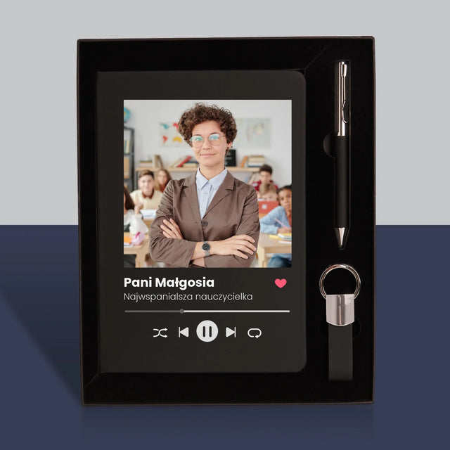 Zdjęcie i Podpis: Spotify Dla Nauczyciela - Zestaw z Notatnikiem