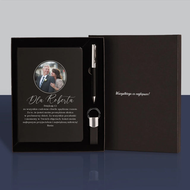 Zdjęcie i Podpis: Dedykacja - Zestaw z Notatnikiem
