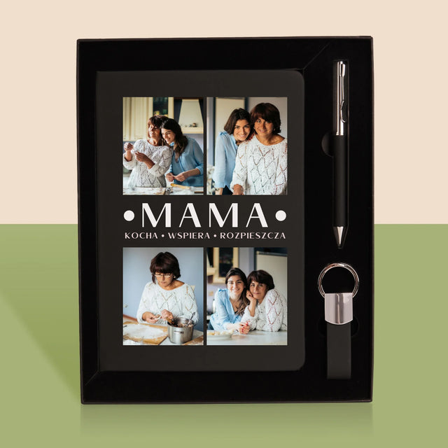 Fotokolaż: Kochana Mama - Zestaw z Notatnikiem