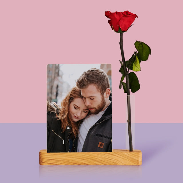 Zdjęcie: Twoje Zdjęcie - Wydruk Na Szkle Akrylowym z Różą