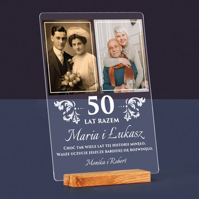 Fotokolaż: Razem Przez Lata - Wydruk Na Szkle Akrylowym