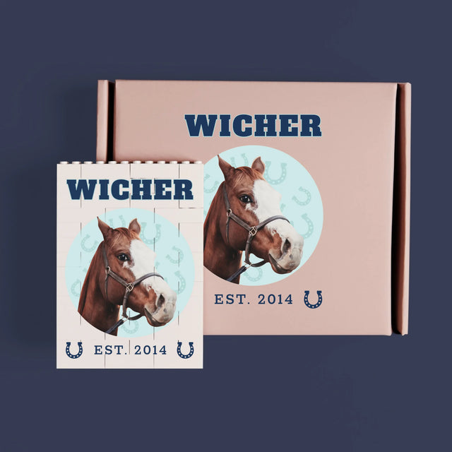 Twoja Postać: Twój Koń Varsity - Klocki LEGO z Nadrukiem