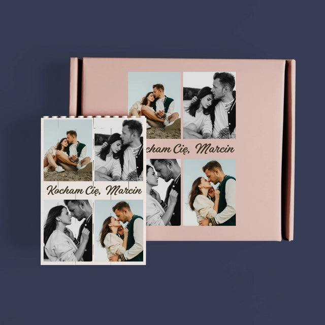 Fotokolaż: Zdjęcia Dla Dziewczyny - Klocki LEGO z Nadrukiem