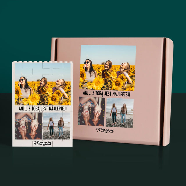 Fotokolaż: Najlepsze Przyjaciółki - Klocki LEGO z Nadrukiem