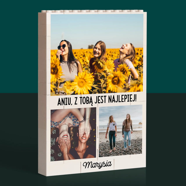 Fotokolaż: Najlepsze Przyjaciółki - Klocki LEGO z Nadrukiem