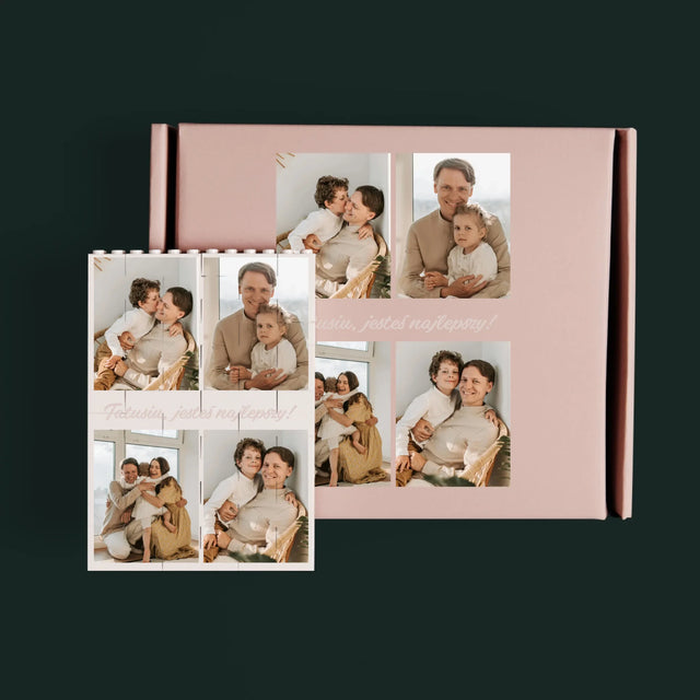 Fotokolaż: Zdjęcia Dla Taty - Klocki LEGO z Nadrukiem