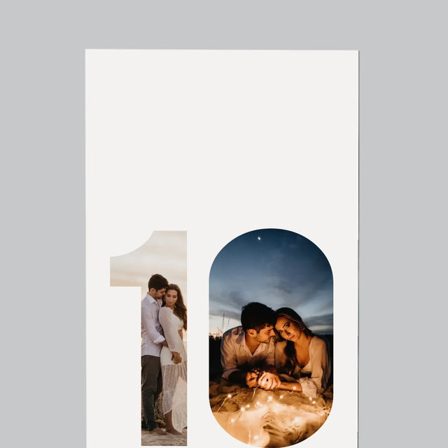 Słowo Ze Zdjęć: 10 Rocznica Ślubu - Magnes Na Lodówkę